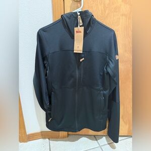 Men's L Fjallraven Abisko Trail Fleece Jacket (black)